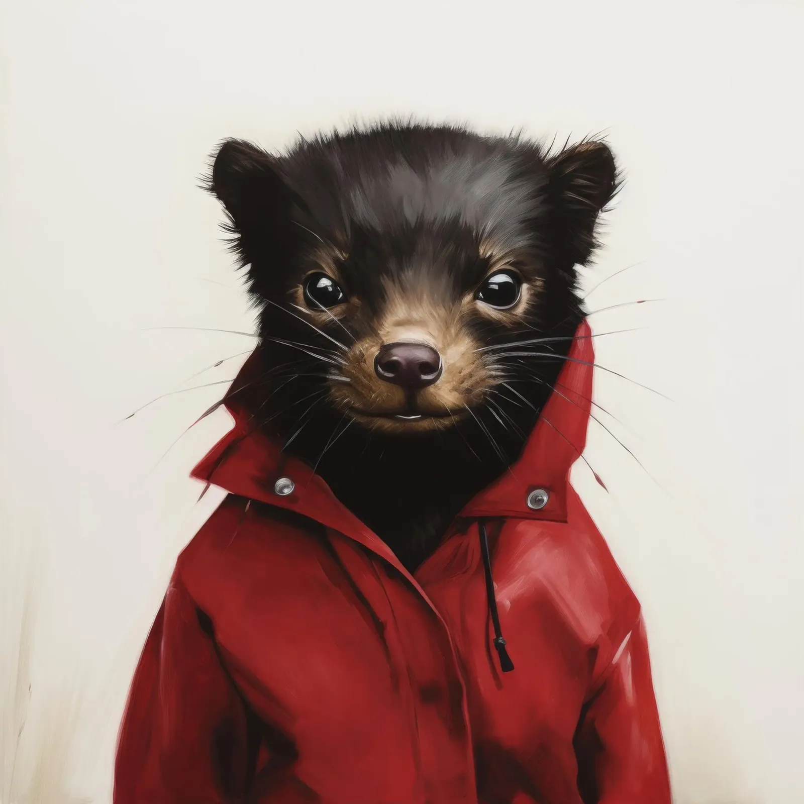 Minimal Tasmanian Devil 1 canvas by Minimal Animal Art