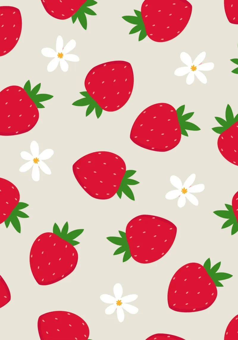 Stampa preppy di fragole pellicola backlit da pdigitalprints