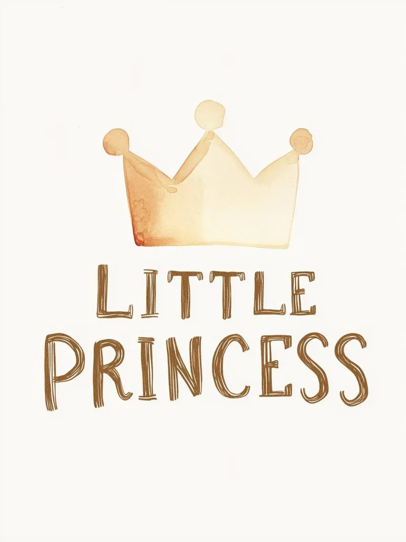 Dolci opere d'arte da parete per piccole principesse - decorazione con poster in stile scandi poster con telaio in alluminio da KidzStudio