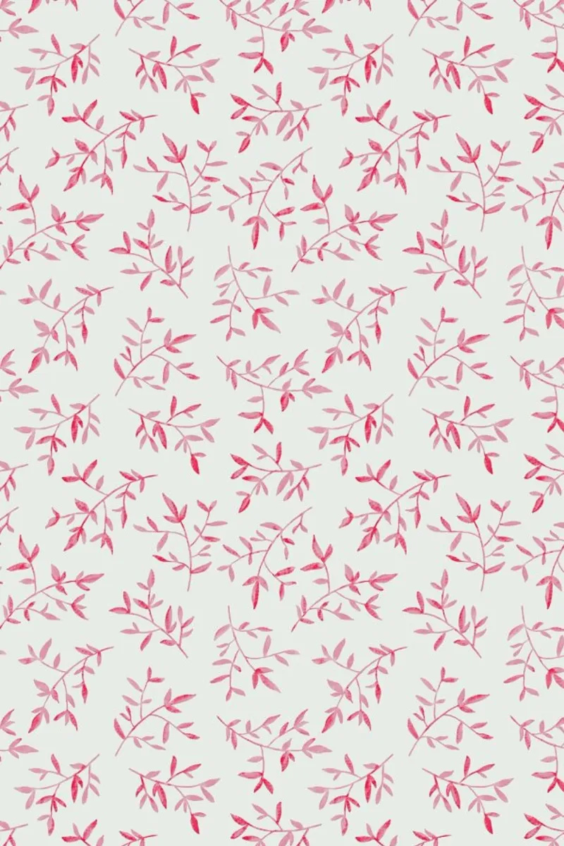 Pink Leaves tela da Kind of Style