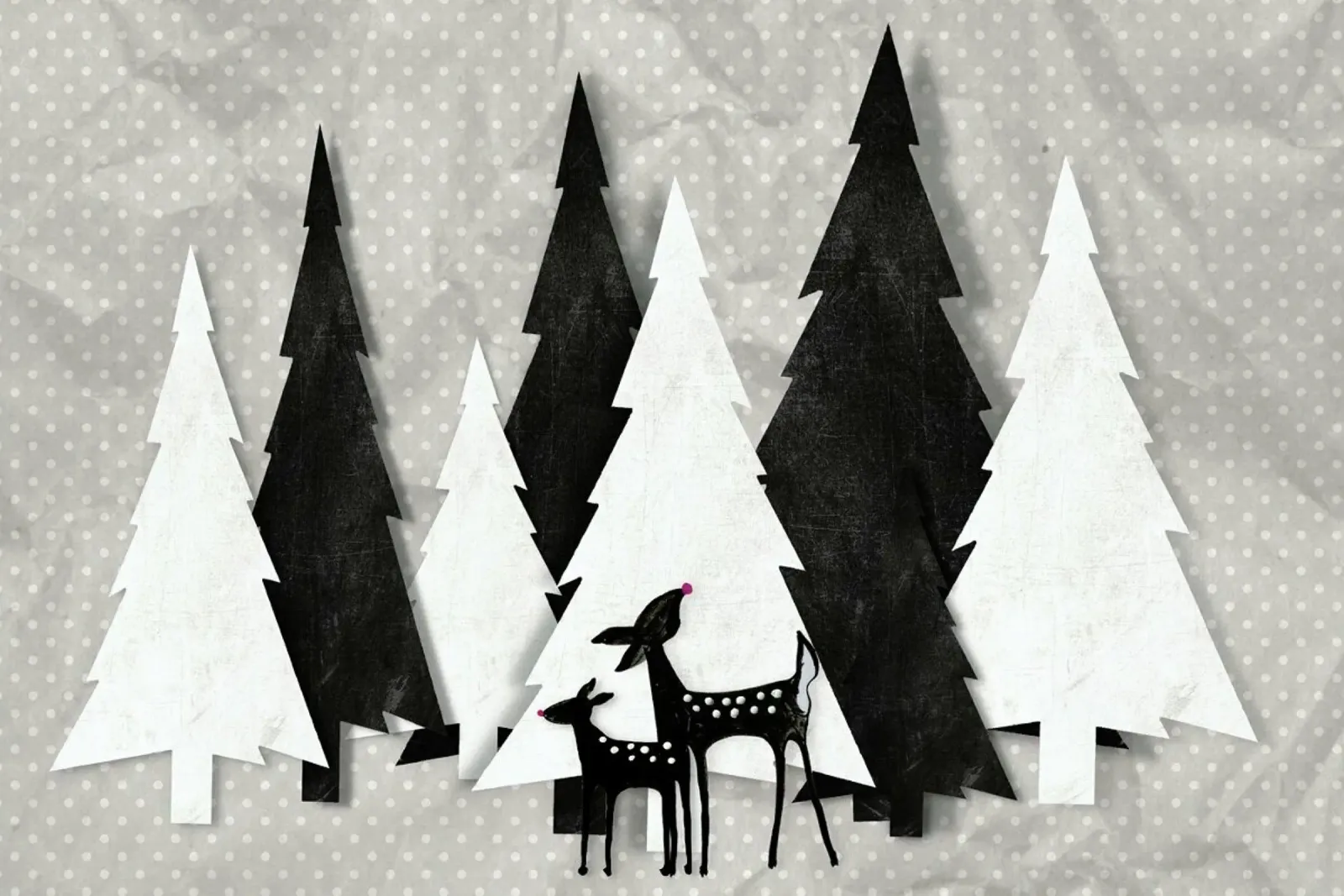 Deer and Forest pellicola backlit da Monika Strigel