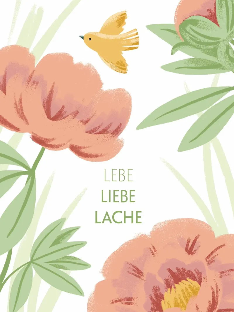 lebe liebe lache pellicola backlit da VIERUNDFÜNFZIG
