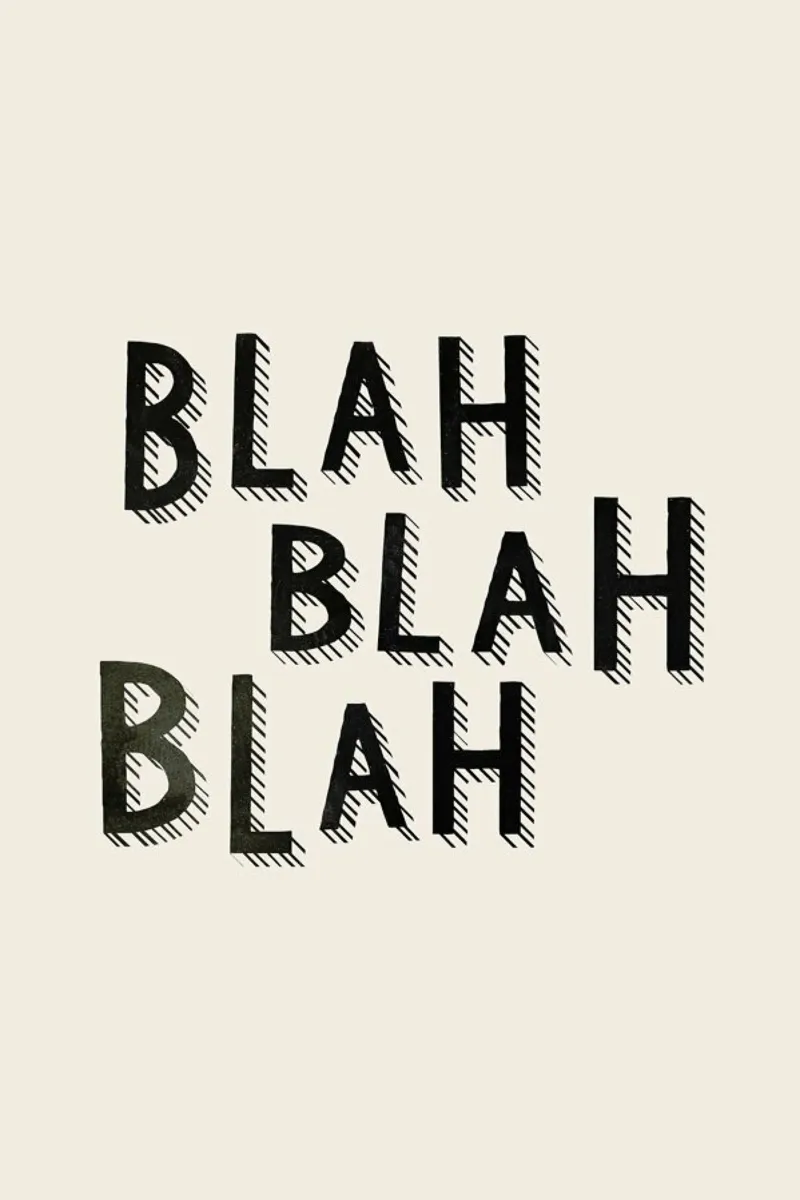 Blah Blah Blah alluminio dibond da Kind of Style