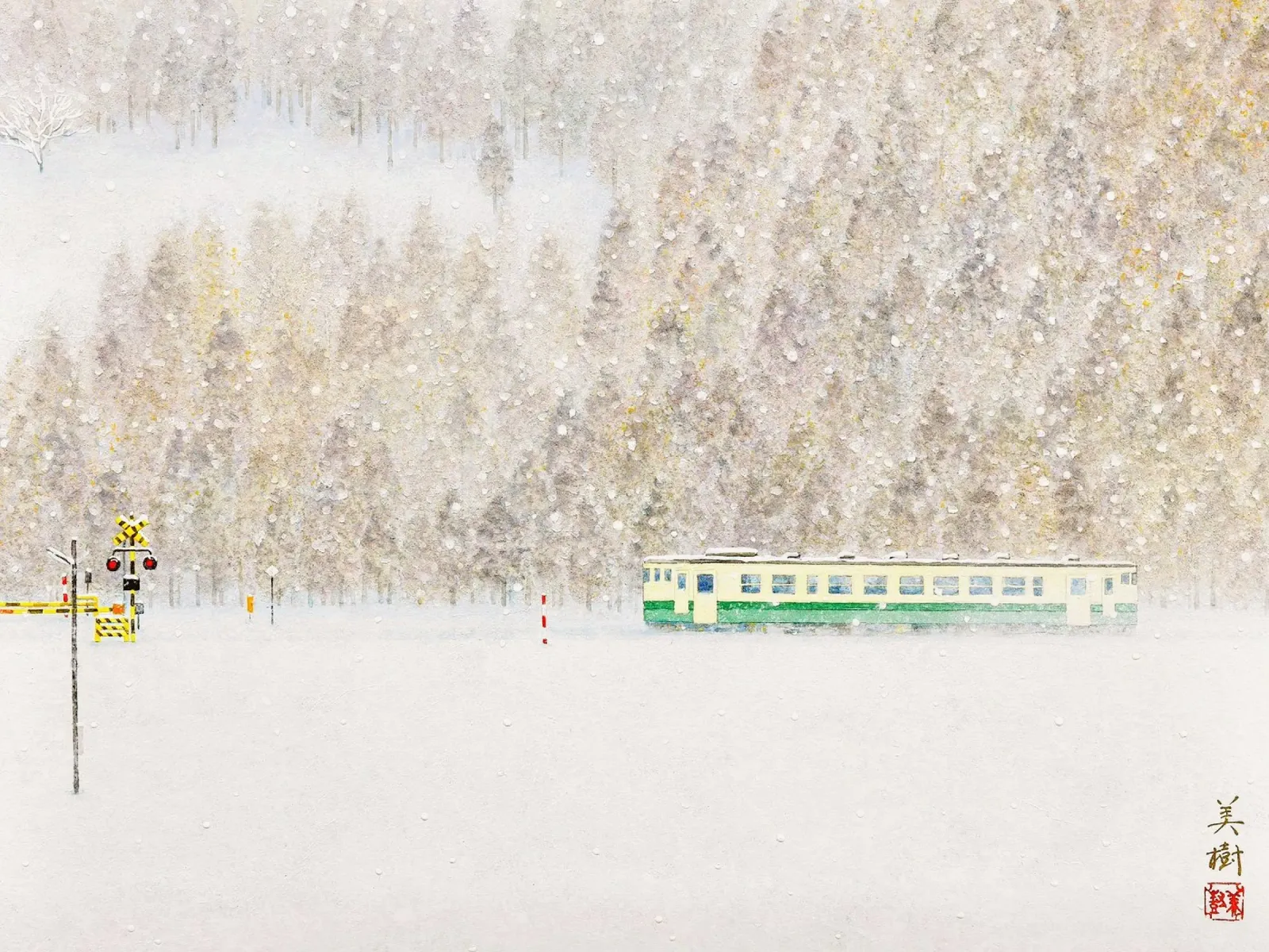 Saison blanche plexiglas de Noji-Mikiko