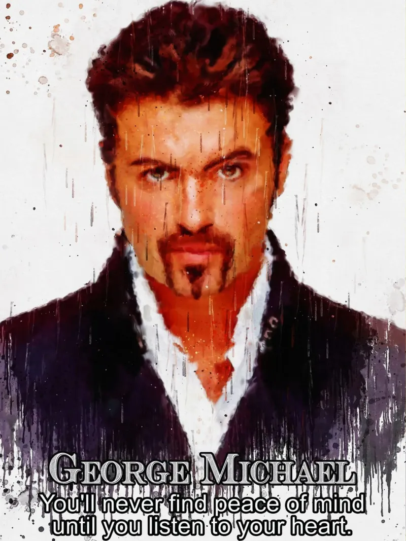 George Michael Quote pellicola backlit da Gunawan Rb