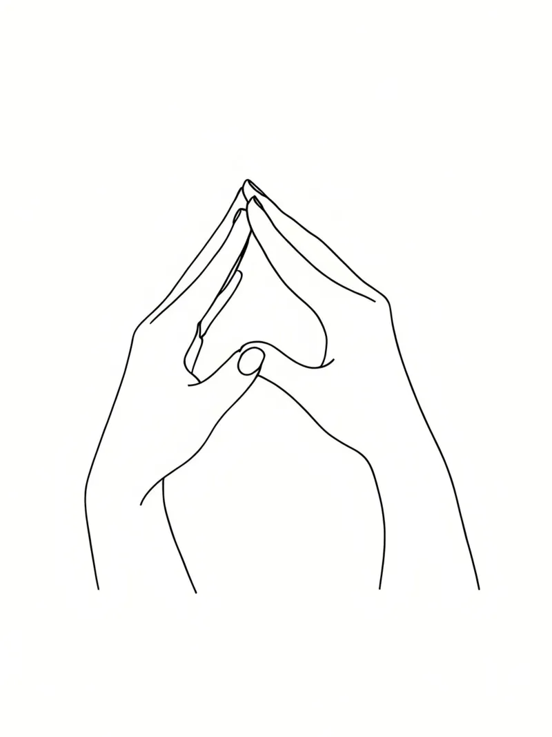Tother - Dessin au trait minimaliste toile de Viv Line Art