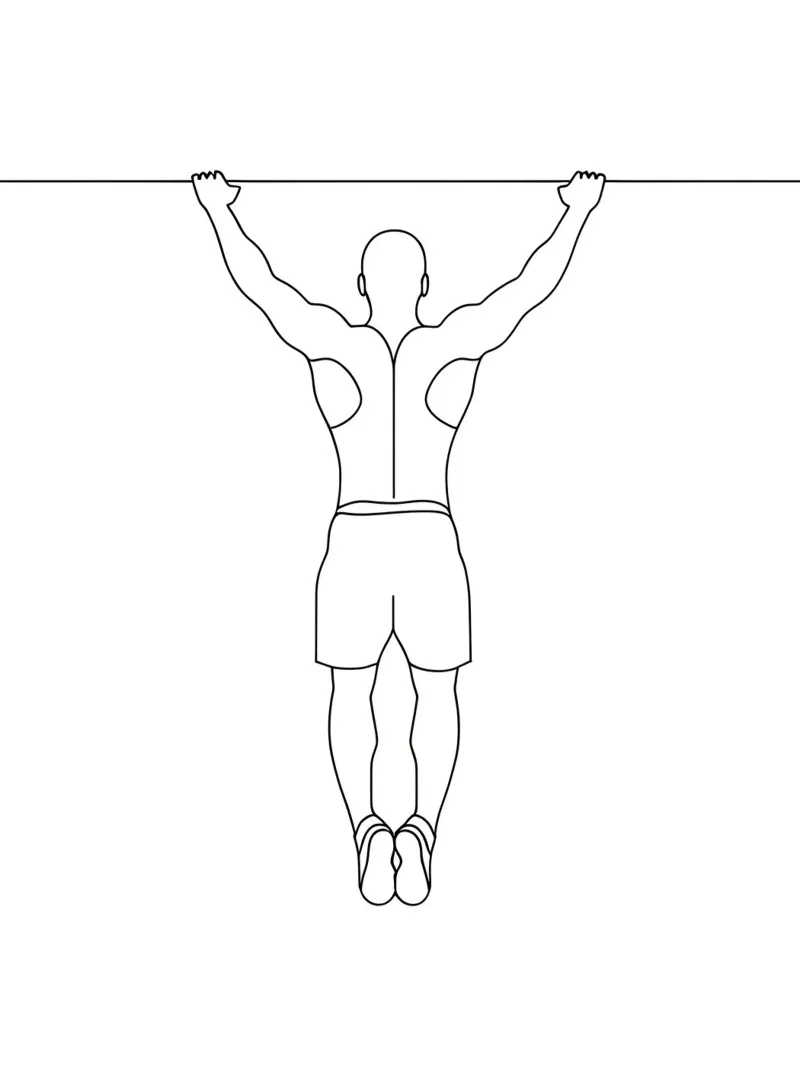 Esercizio in palestra - Line art minimalista pellicola backlit da Viv Line Art