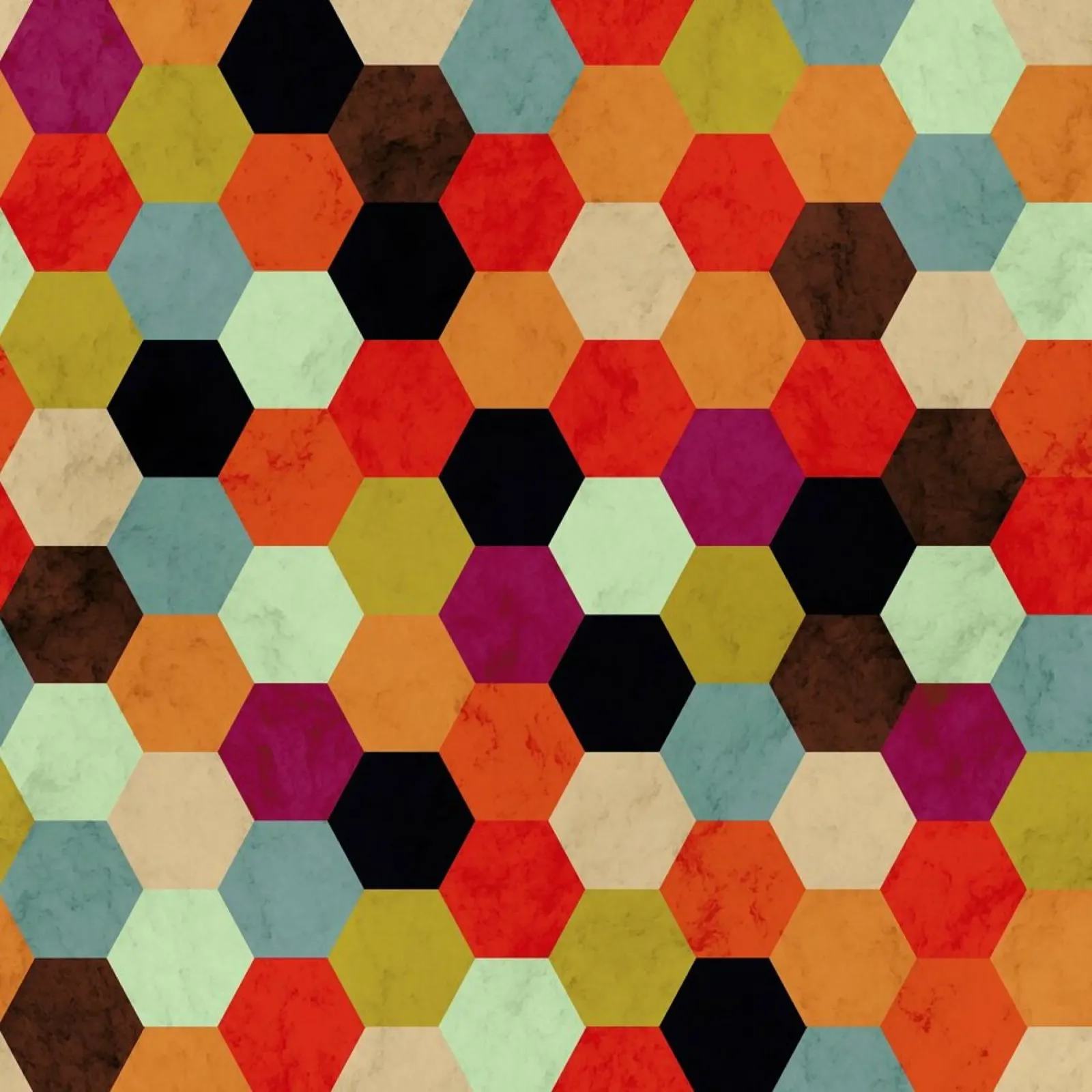 Colorful Beehive Pattern plexiglass da Tobe Fonseca