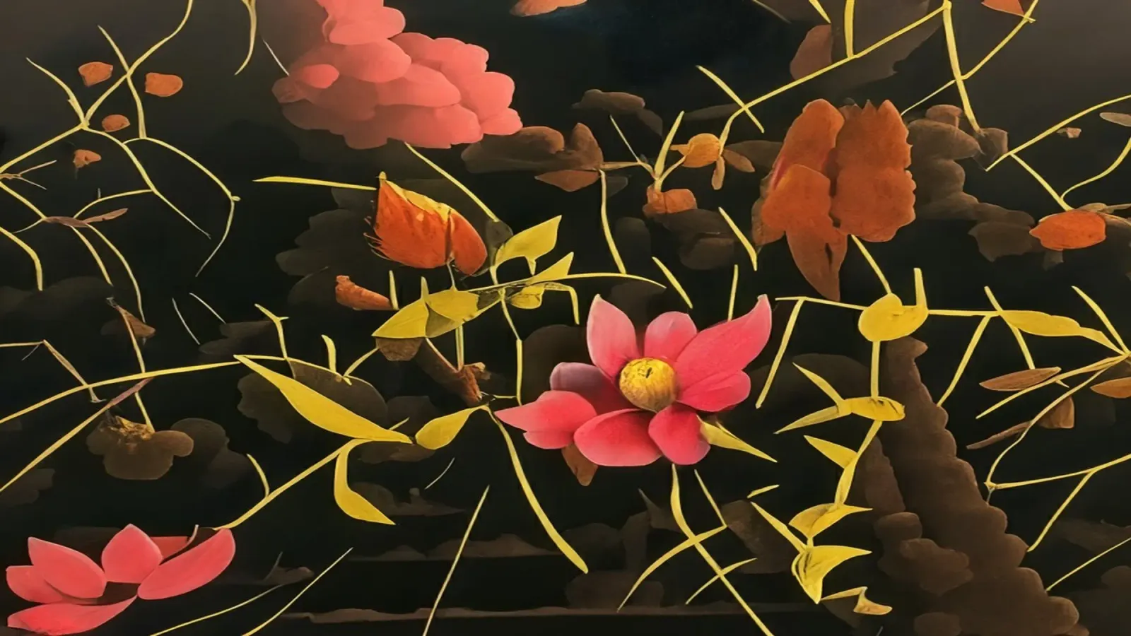 Blumen_7 poster con telaio in alluminio da Impressionismus by LK