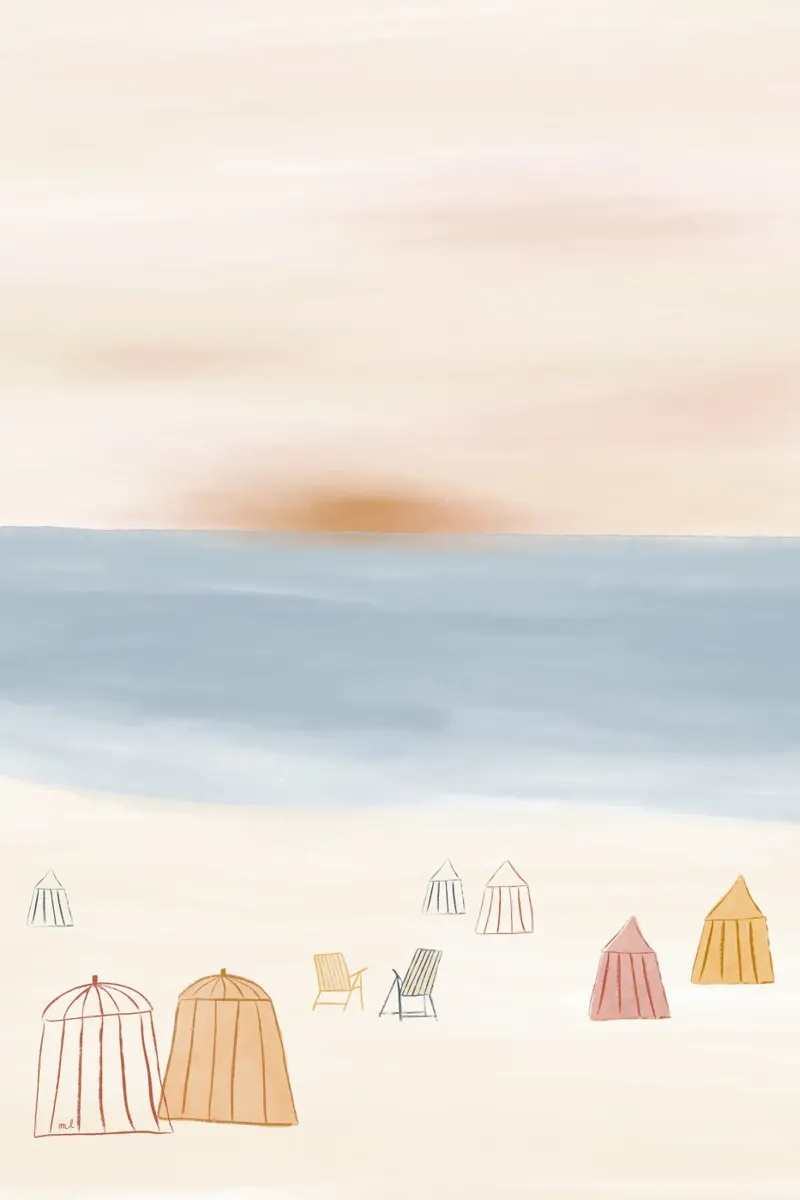 Empty Beach poster da Menina Lisboa