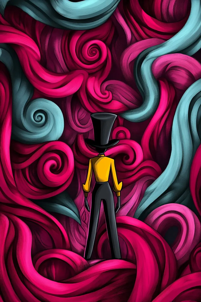 The path through the swirling chaos canvas by melipo-art