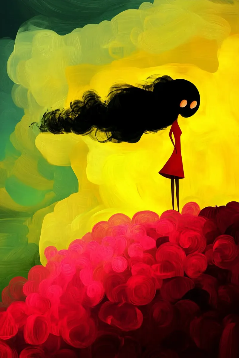 Pensieri tranquilli in una tempesta di colori poster da melipo-art
