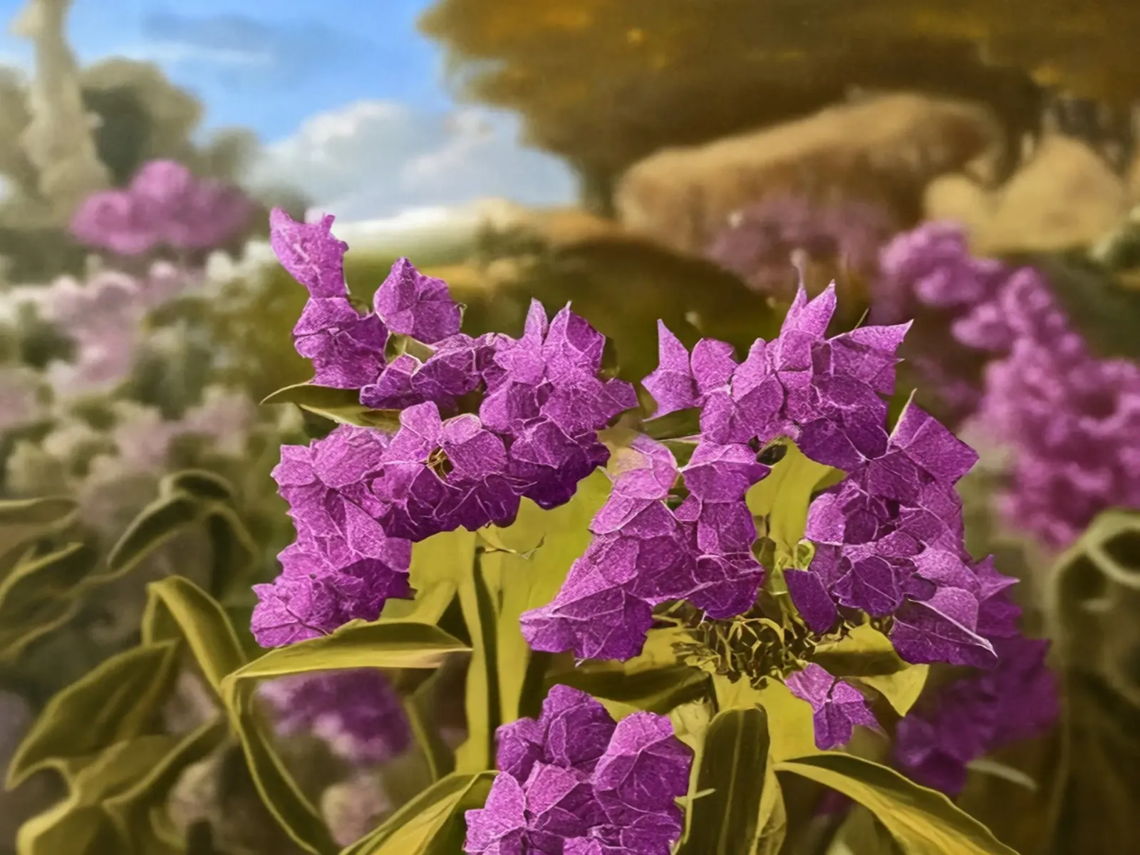 Blumen_8 poster con telaio in alluminio da Impressionismus by LK