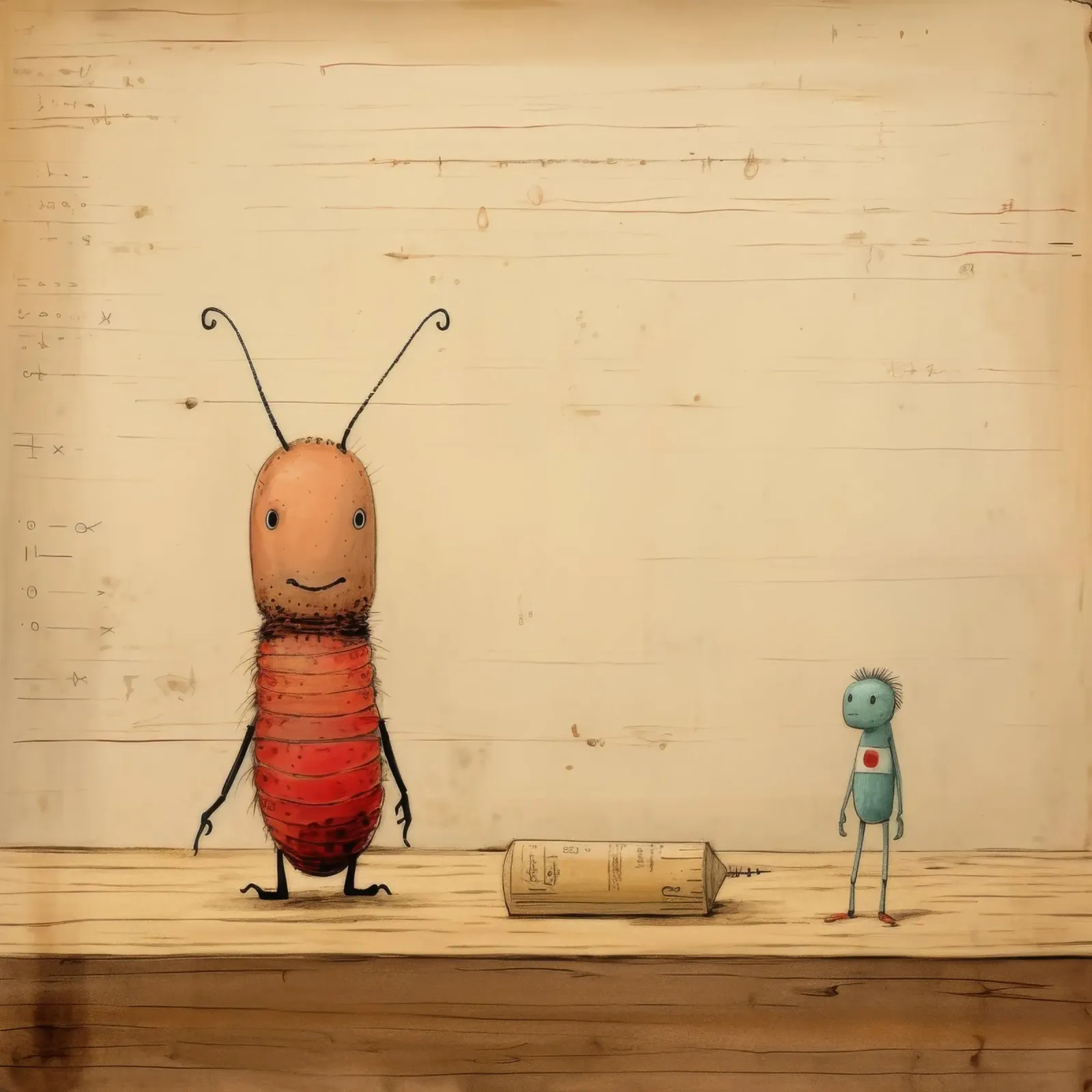 Minimal Termite 3 alluminio dibond da Minimal Animal Art