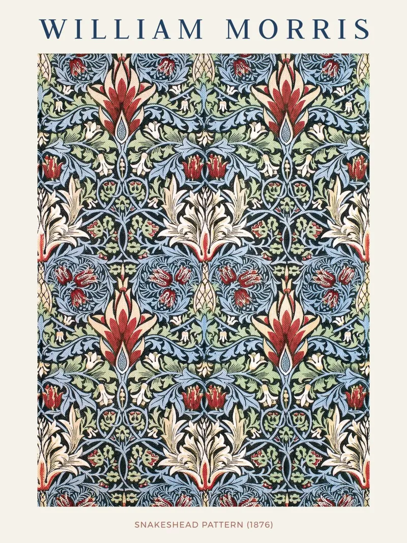 William Morris - Snakeshead hahnemühle by apoloprints