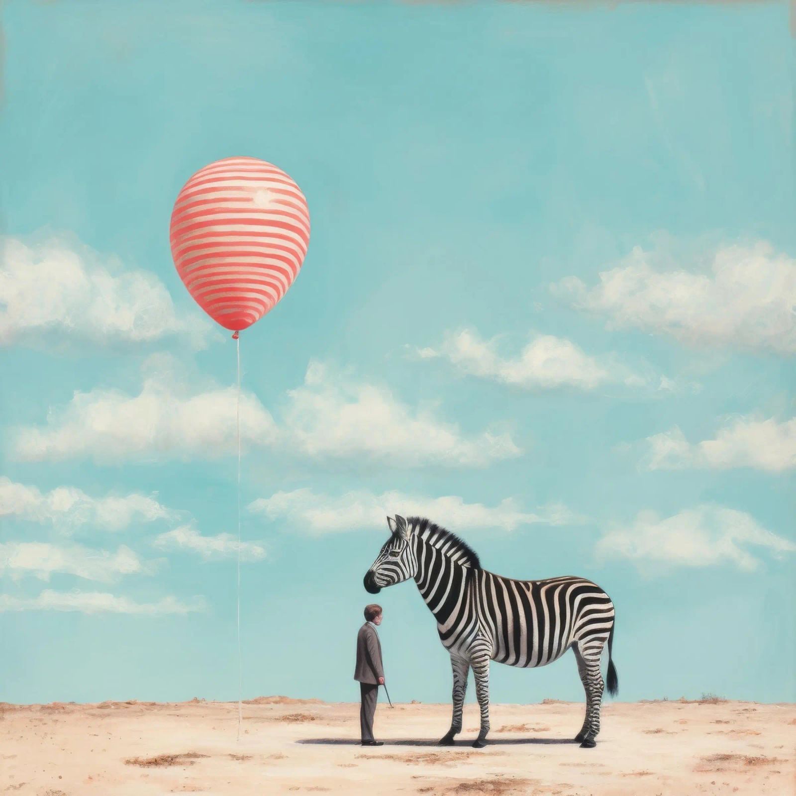 Zebra minimale 2 poster da Minimal Animal Art