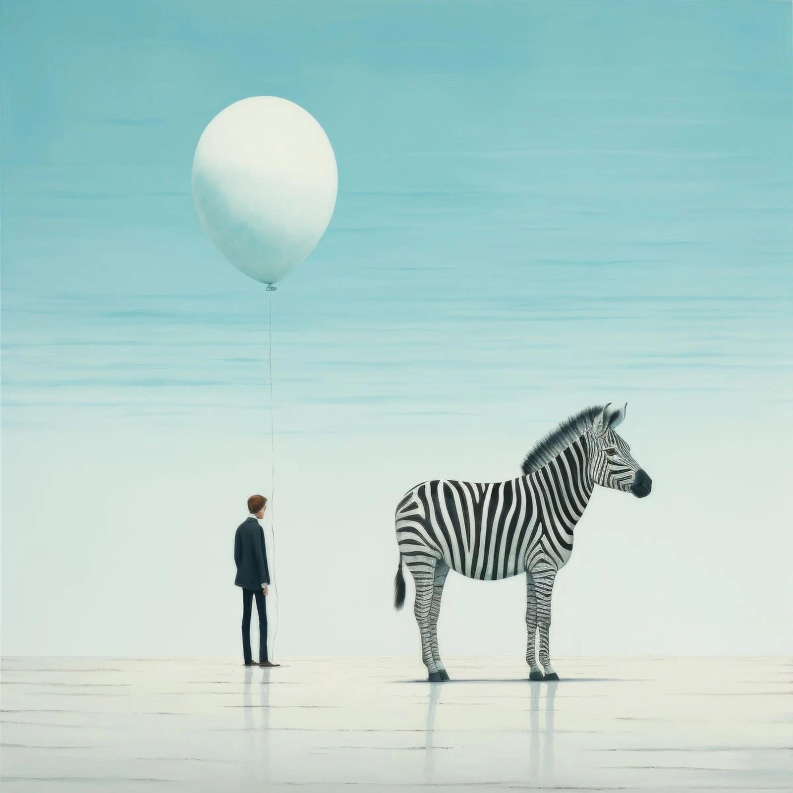 Zebra minimale 3 poster da Minimal Animal Art