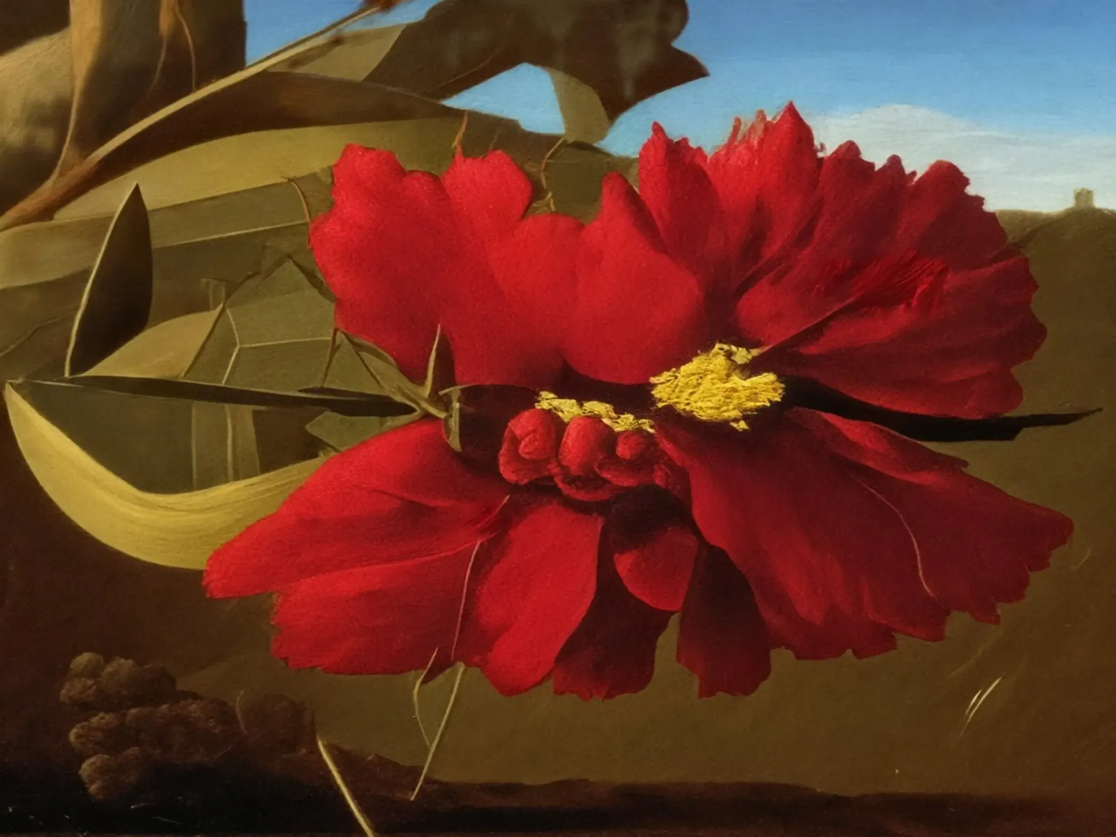 Blumen_9 canvas met Baklijst van Impressionismus by LK