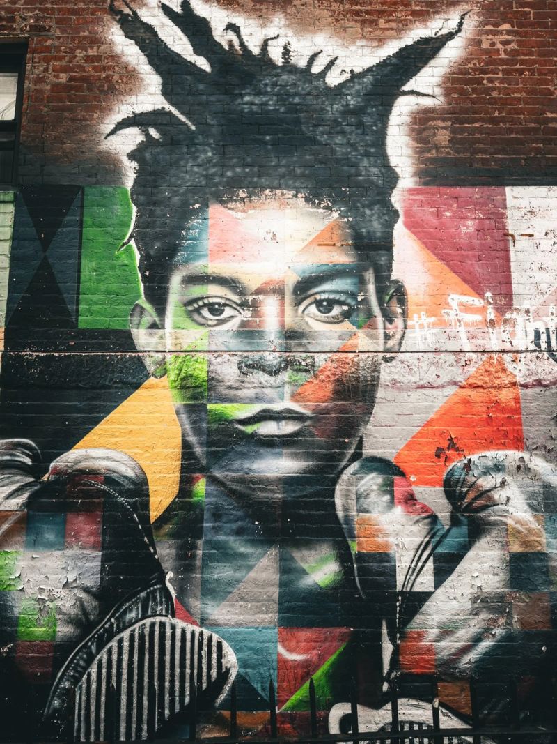 Jean Michel Basquiat poster de Flo Klein