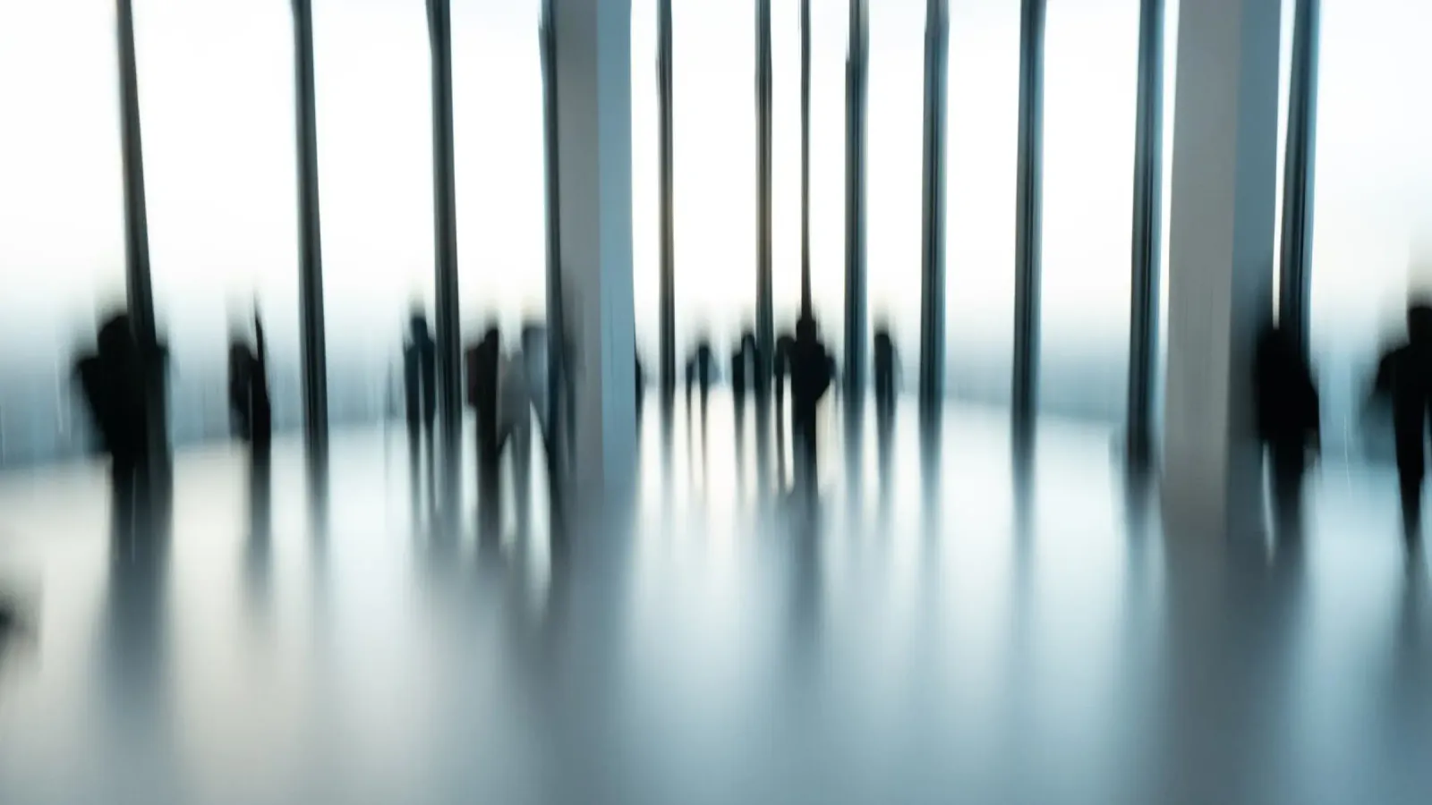 Abstract People poster con telaio in plastica da Flo Klein