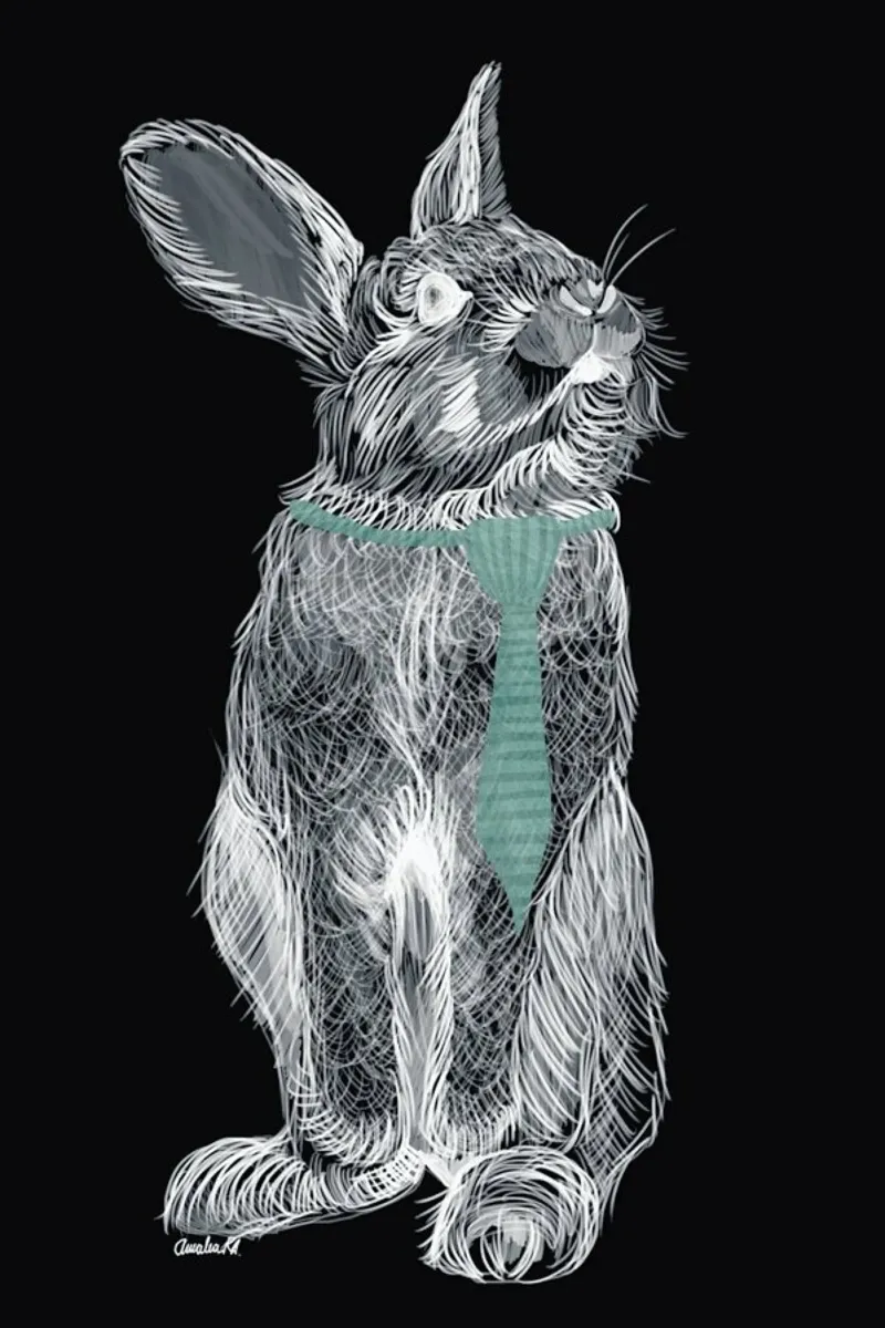 Fancy Rabbit pellicola backlit da Amalia Restrepo