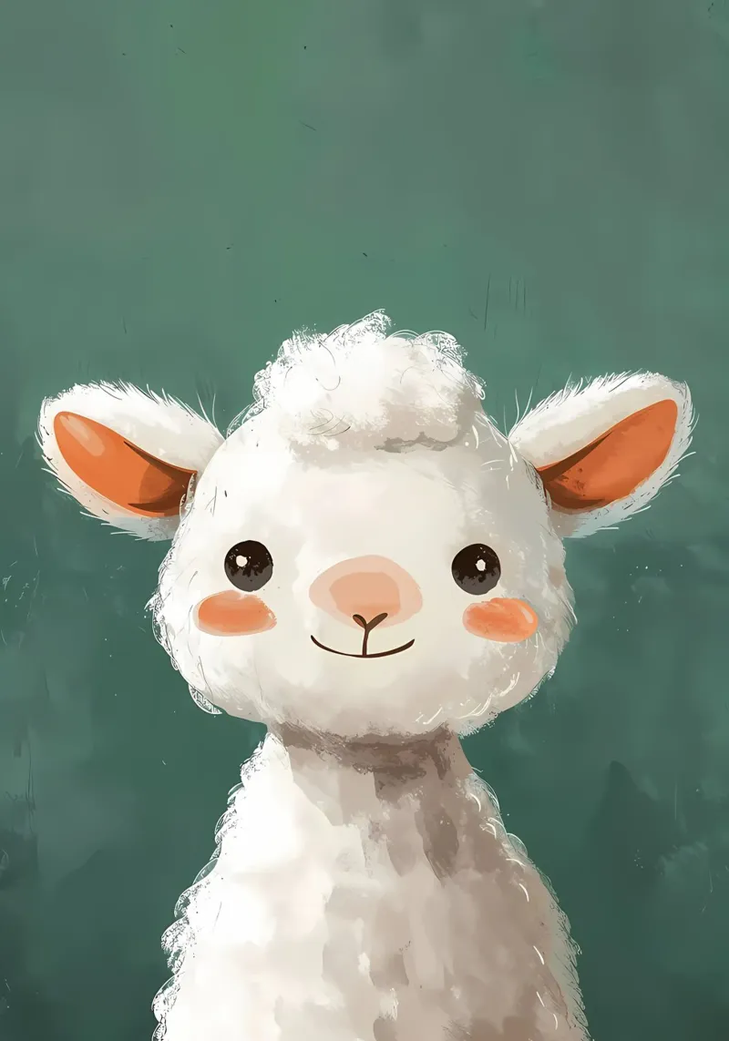 Allegro ritratto di alpaca carta hahnemühle da Manh beo