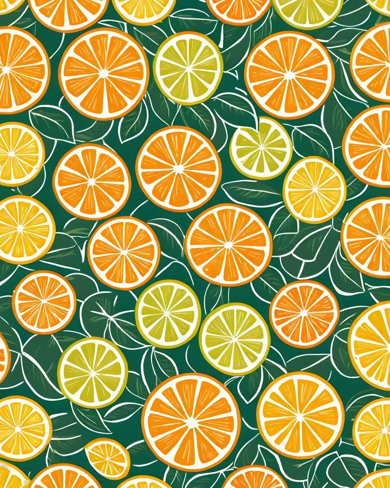 Citrus Slice Delight canvas by Artistic-shop