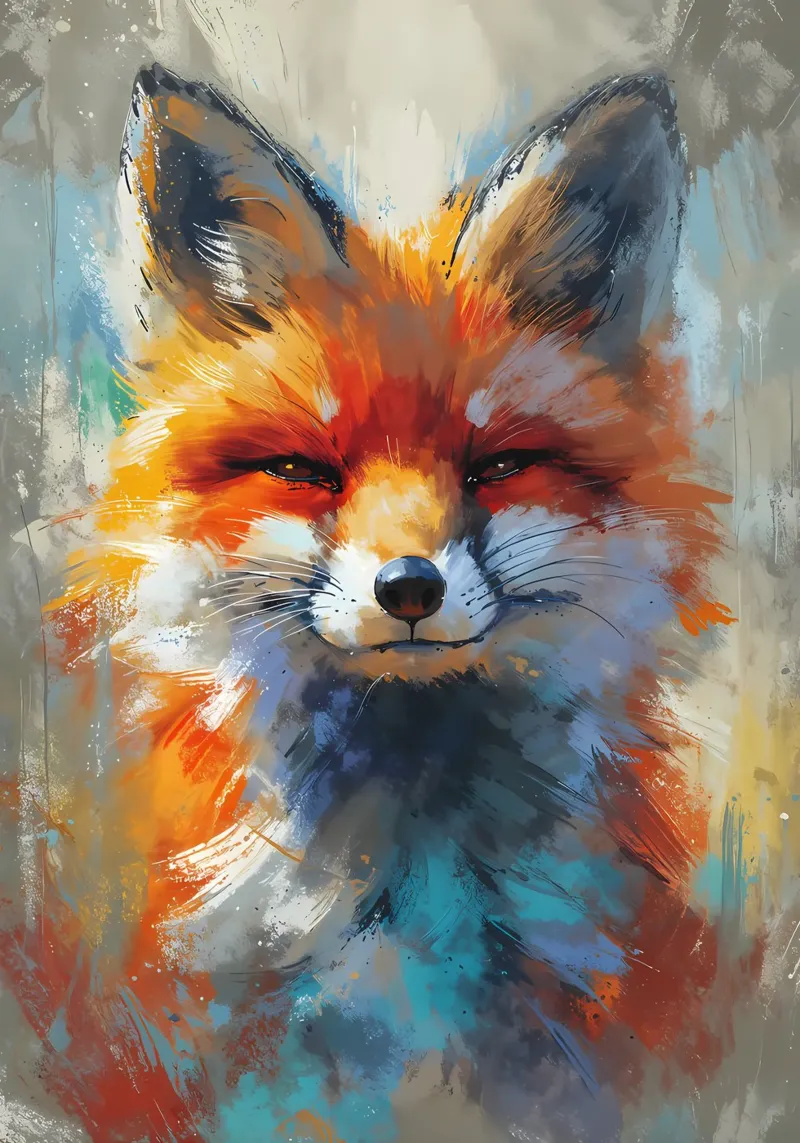 Lo sguardo innocente di Fawn poster con telaio in plastica da Manh beo