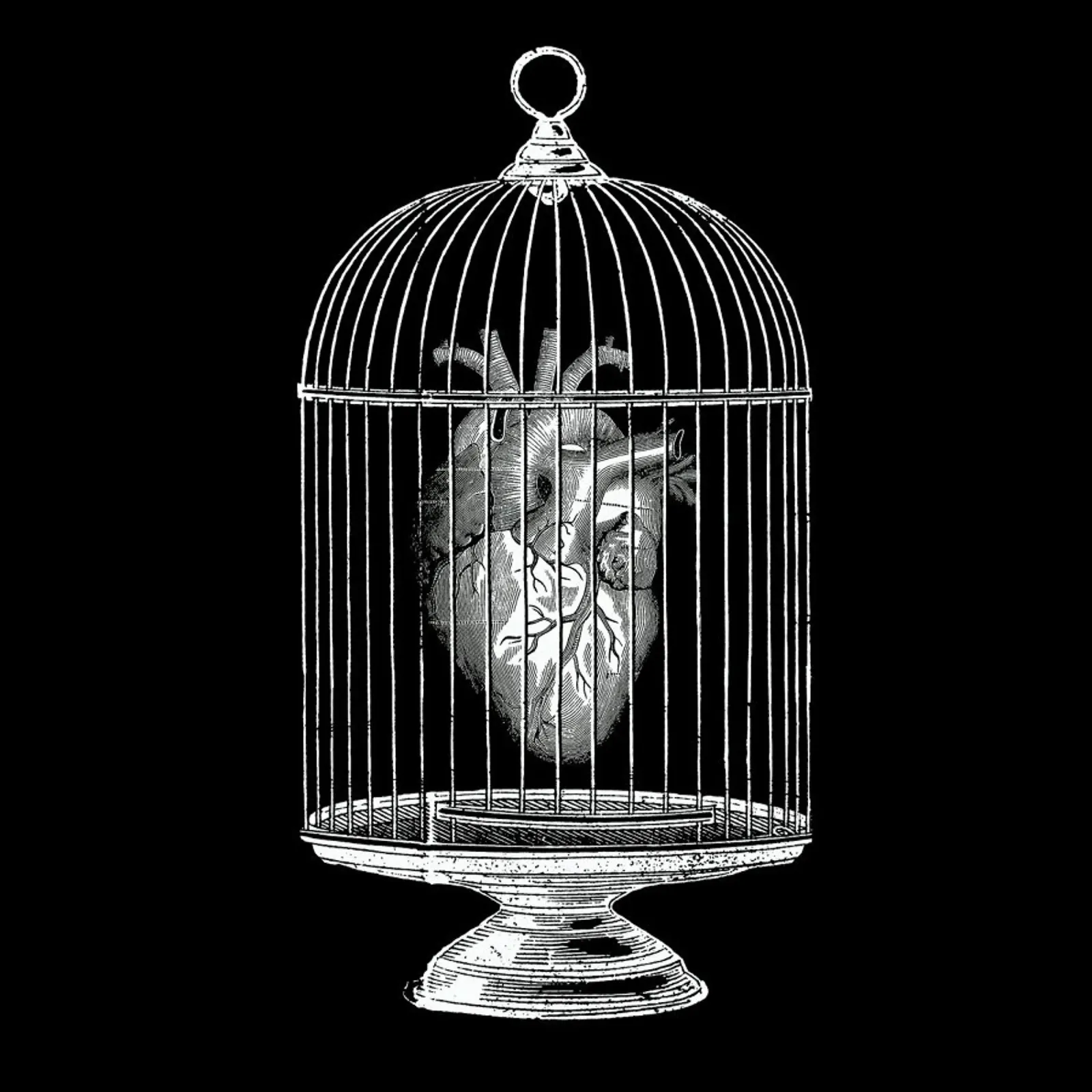 Free My Heart poster con telaio in alluminio da Tobe Fonseca