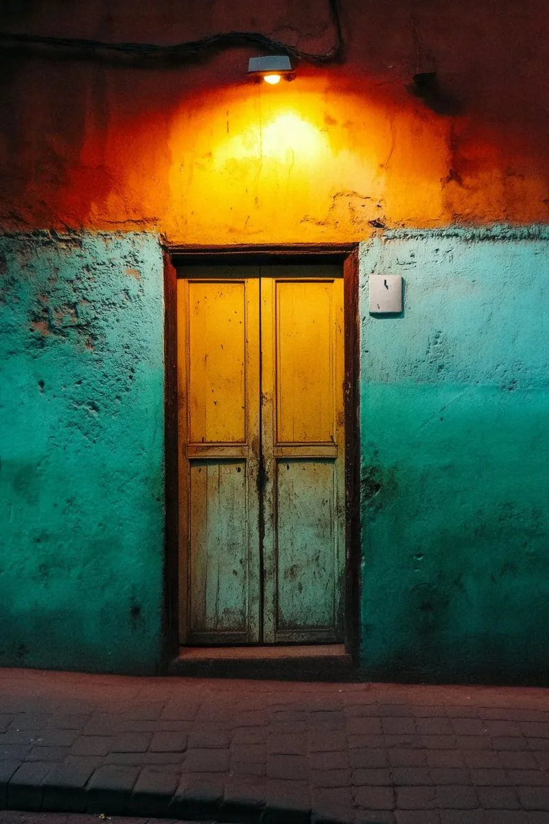Il fascino autentico delle stradine di Marrakech pellicola backlit da By Night