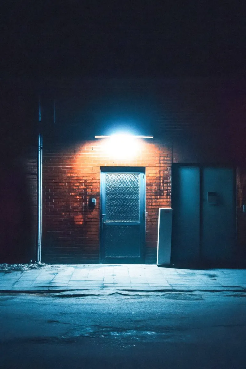 Illuminated Gate in Beijing: The Art of Simplicity canvas by By Night