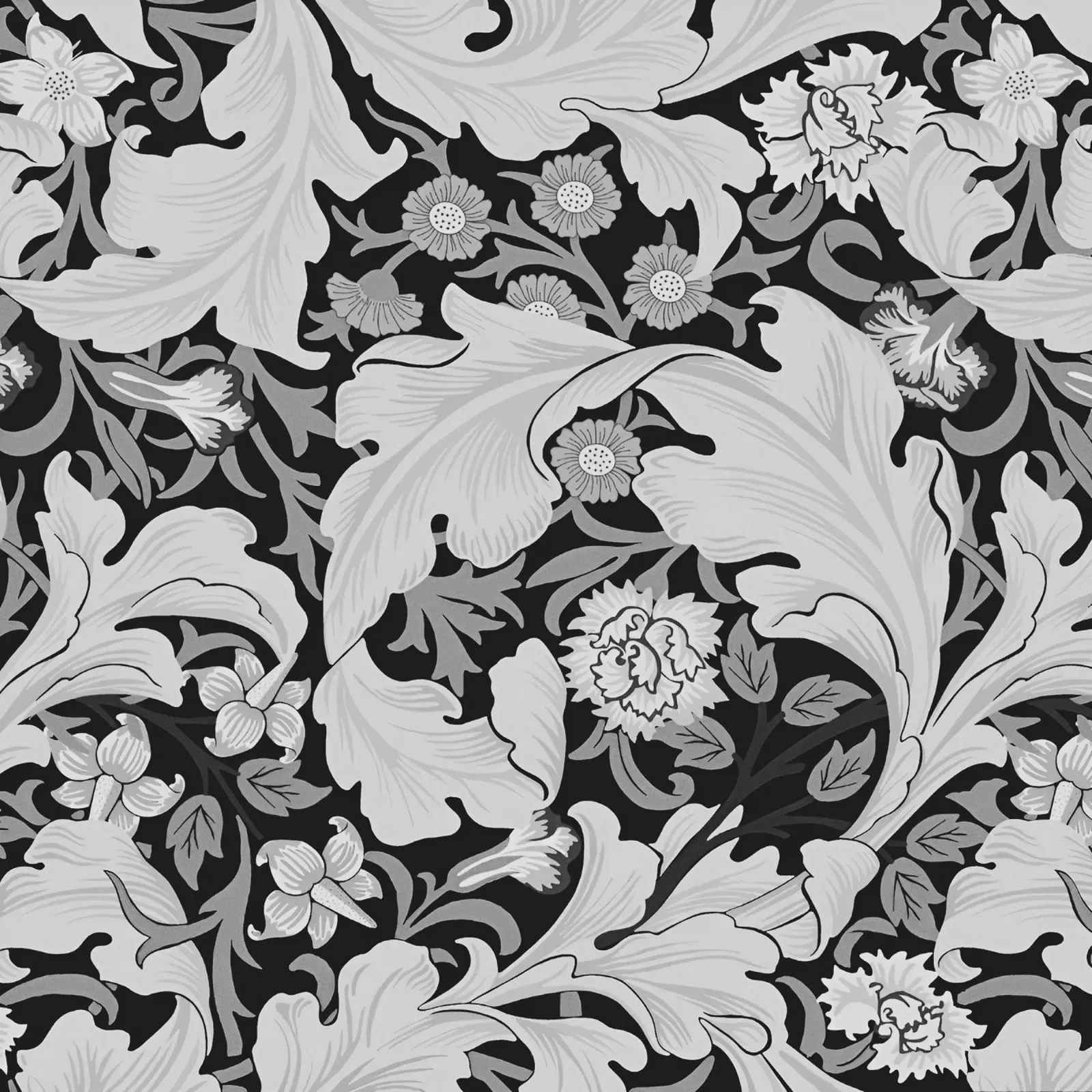 William Morris floreale poster con telaio in alluminio da William Store