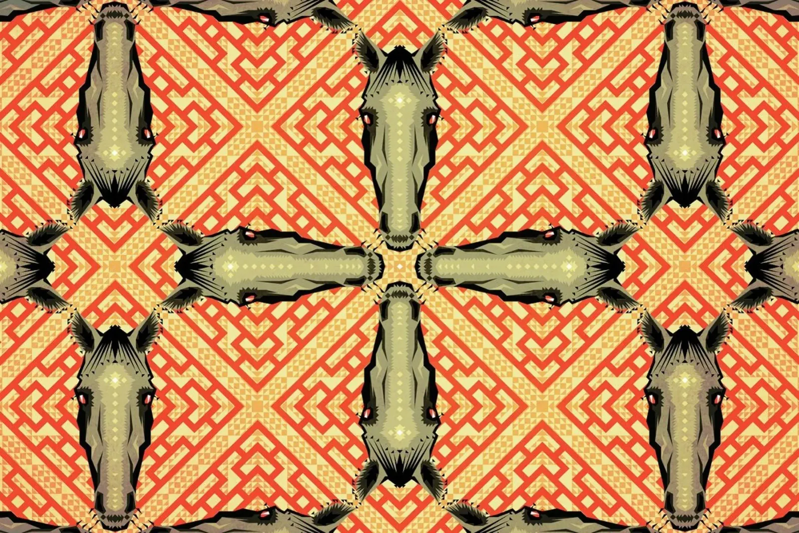 Horse Pattern pellicola backlit da Chobopop