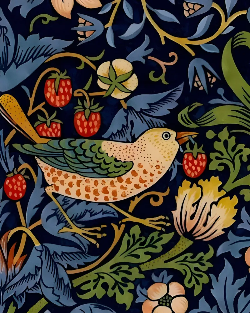 William Morris - Ladro di fragole pellicola backlit da William Store