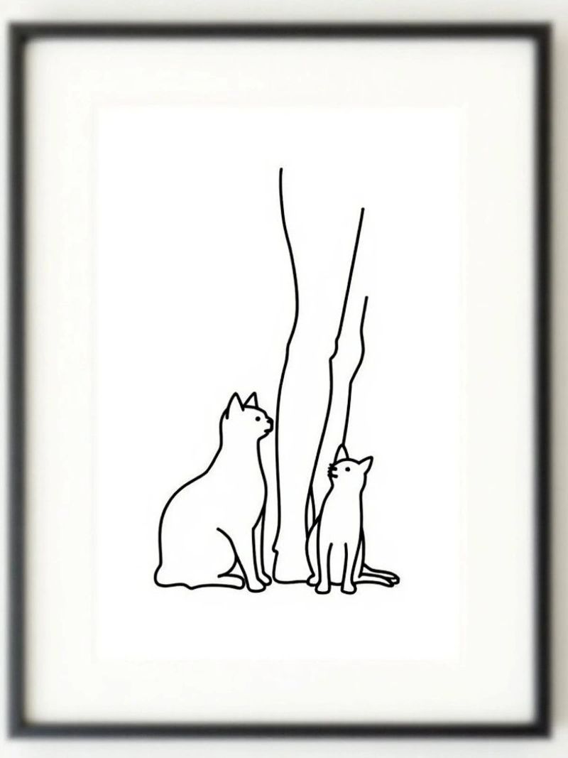 Katze Druck Poster von ZARAH
