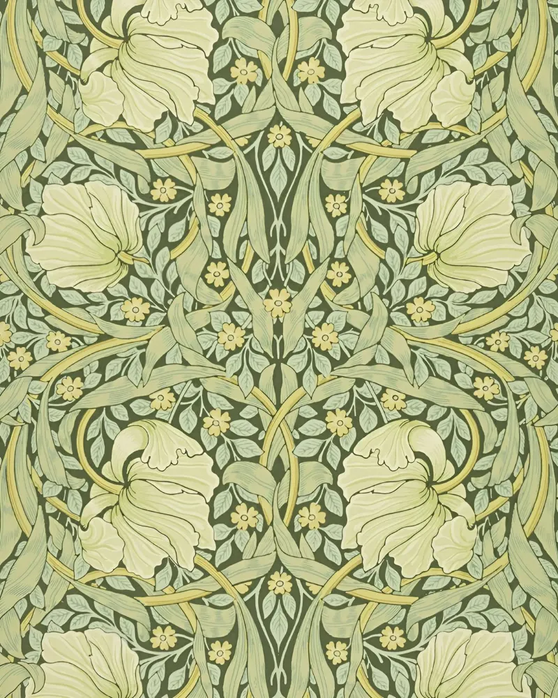 William Morris Pimpernel poster con telaio in legno da William Store