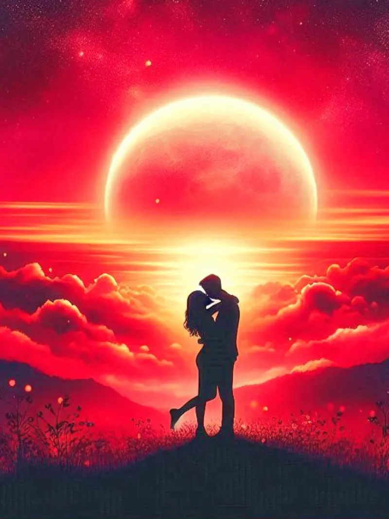 "Amore sotto un cielo di fuoco" pellicola backlit da ZARAH
