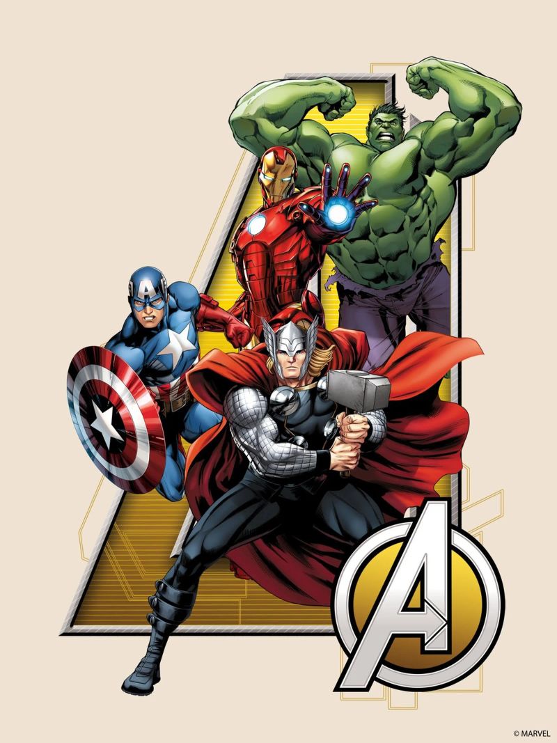Die mächtigen Avengers Poster von MARVEL Designs by JUNIQE