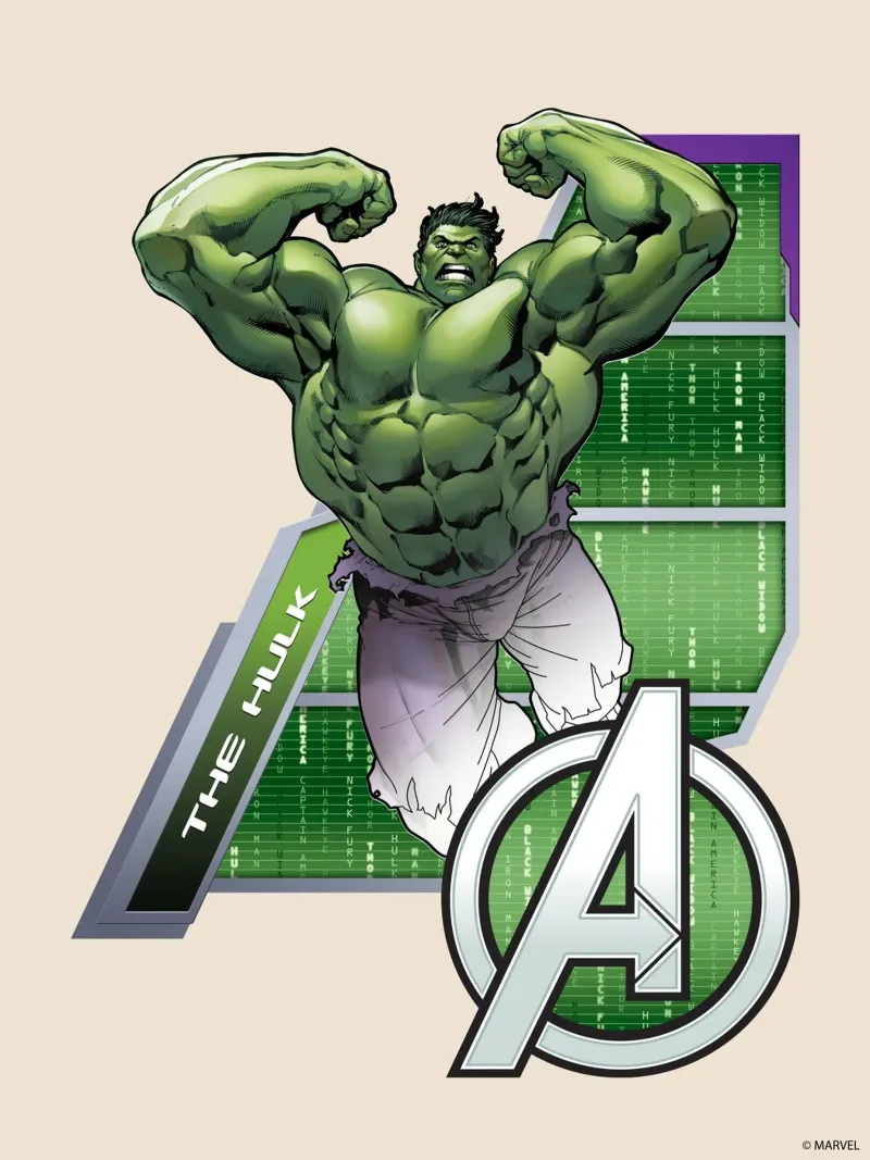 The Hulk - Avengers carta hahnemühle da MARVEL Designs by JUNIQE