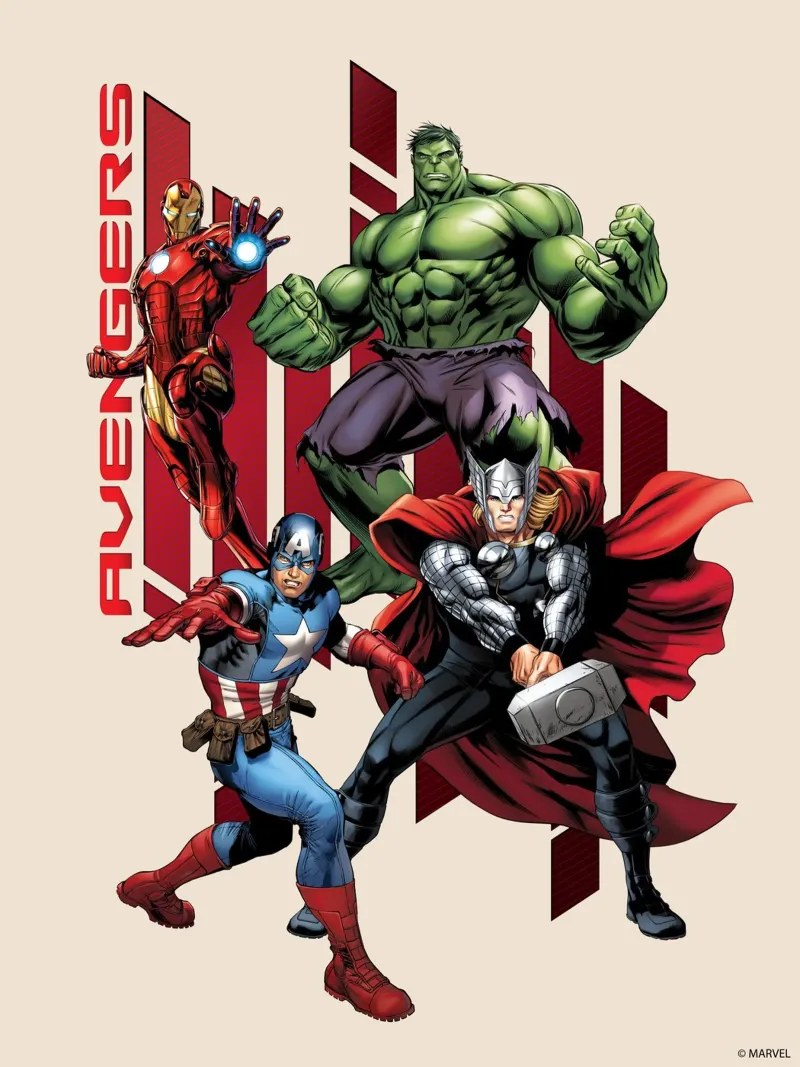 The Avengers carta hahnemühle da MARVEL Designs by JUNIQE