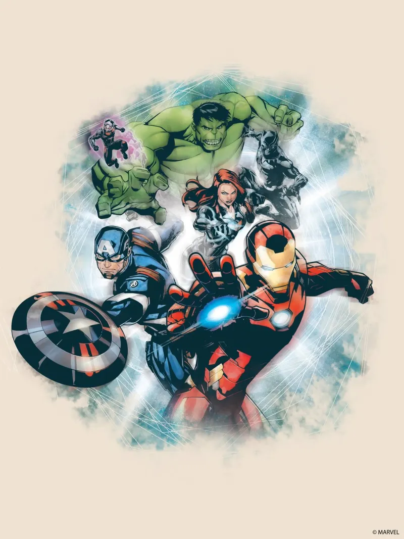 The Avengers - Better Together poster avec cadre en plastique de MARVEL Designs by JUNIQE