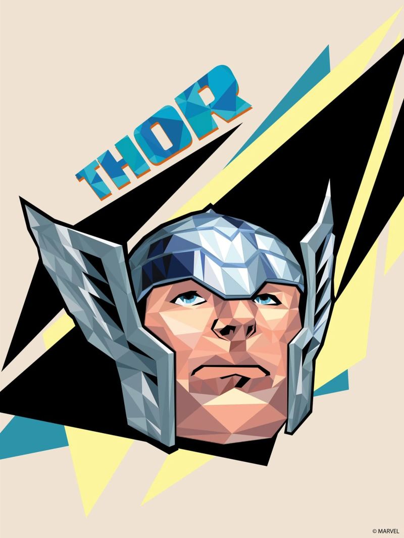 Thor im Helm poster de MARVEL Designs by JUNIQE