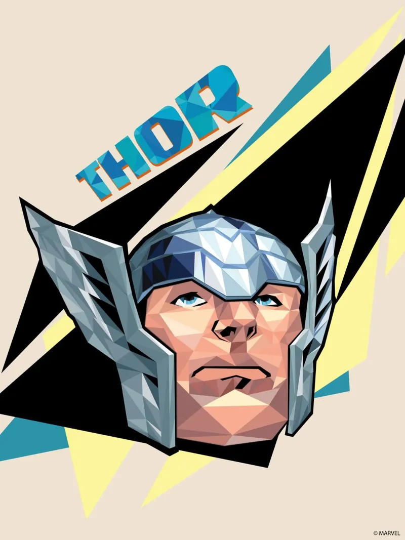 Thor im Helm poster da MARVEL Designs by JUNIQE