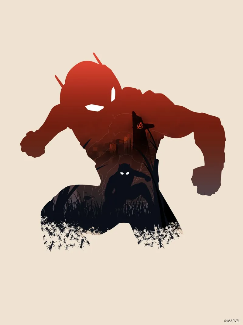 The Ant-Man carta hahnemühle da MARVEL Designs by JUNIQE