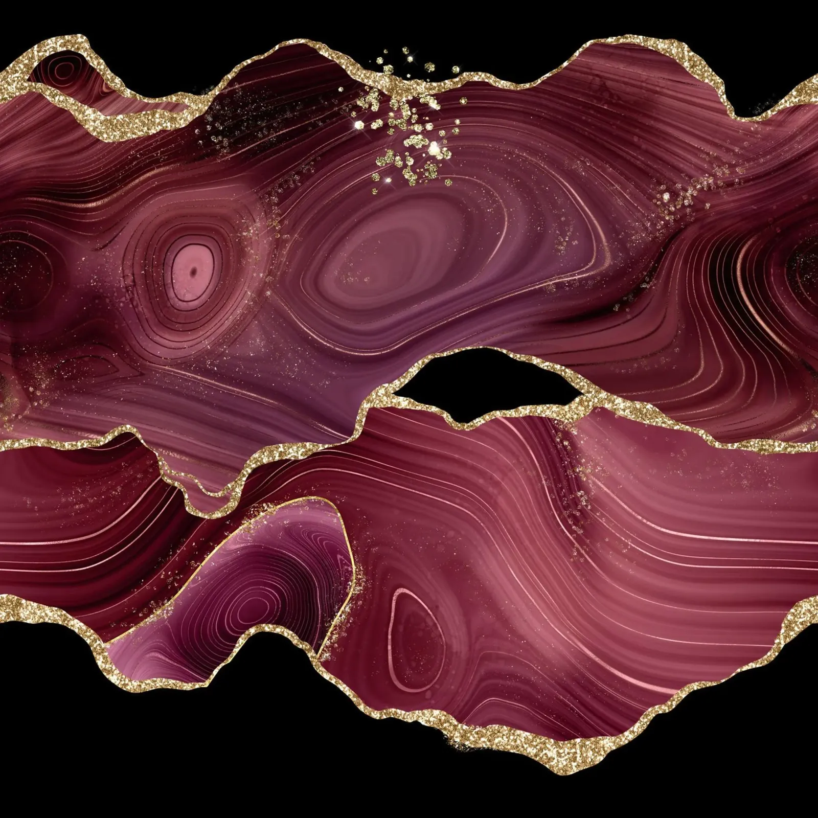 Texture agata glitterata borgogna e oro 03 pellicola backlit da Gemstone Textures