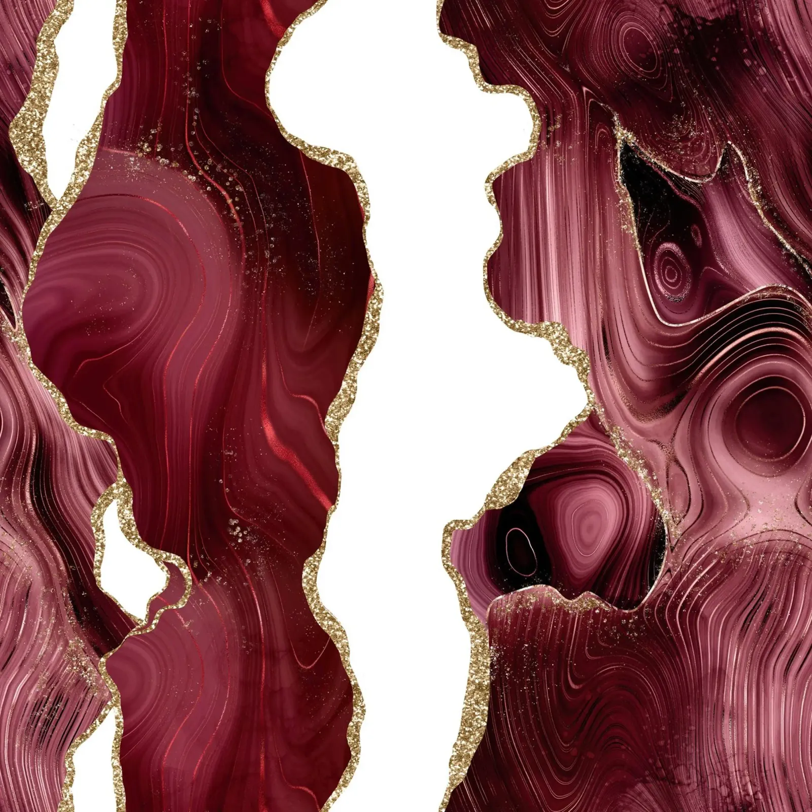 Agata glitterata bordeaux e oro Texture 05 poster da Gemstone Textures