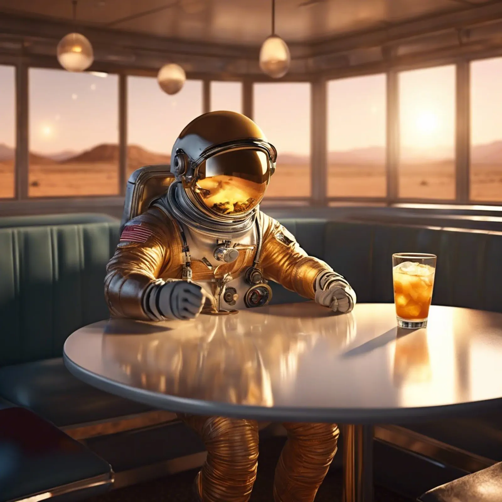 Astronaut plexiglass da Flo Klein