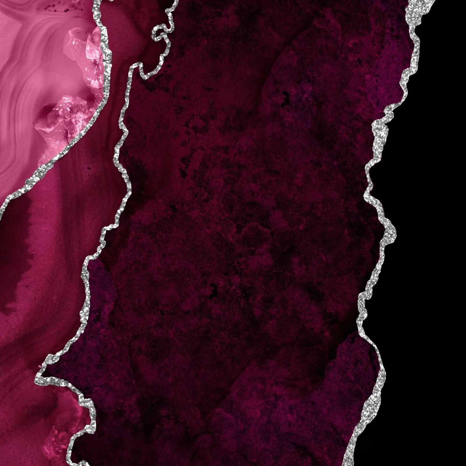 Agata bordeaux e argento Texture 01 alluminio dibond da Gemstone Textures