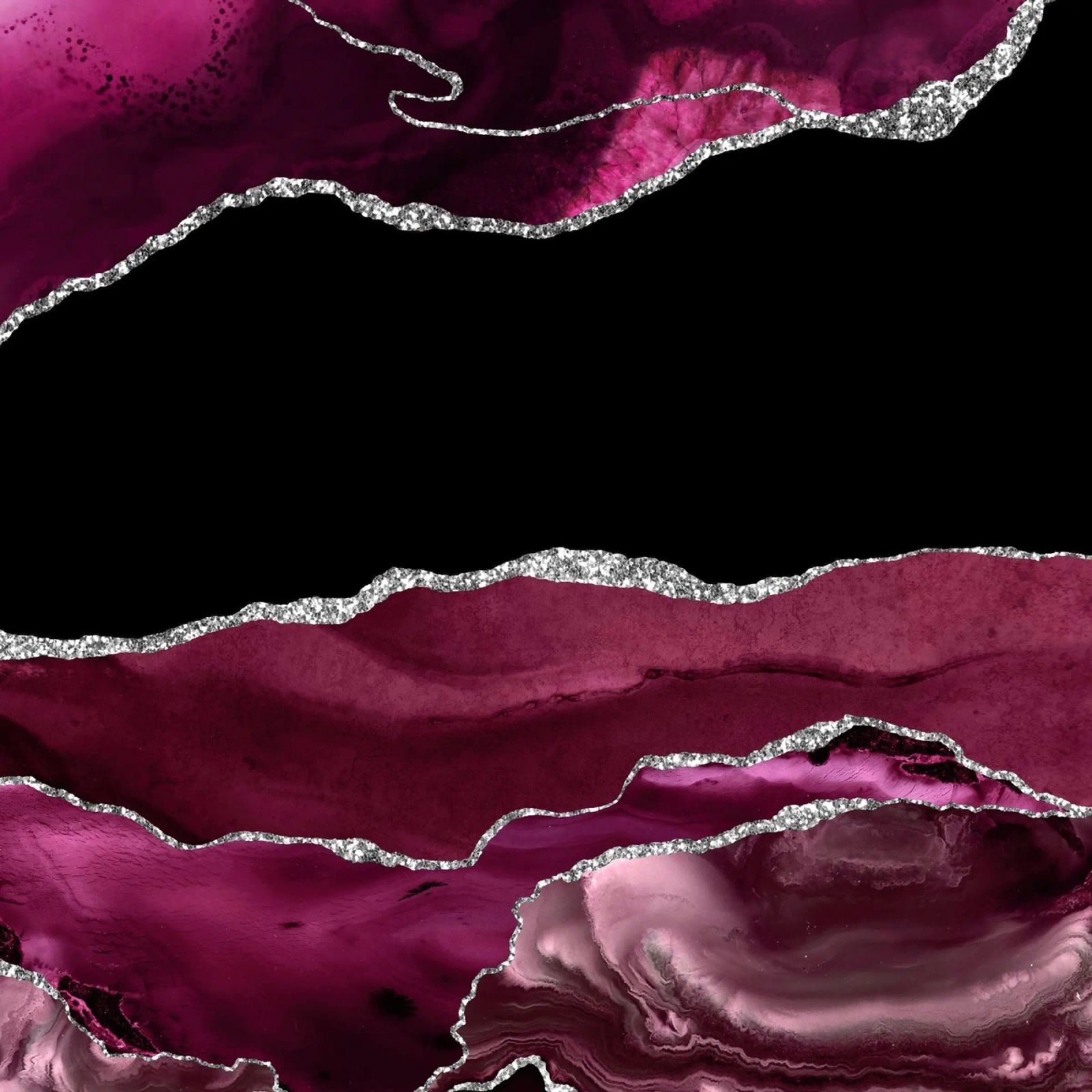 Agata bordeaux e argento Texture 02 alluminio dibond da Gemstone Textures