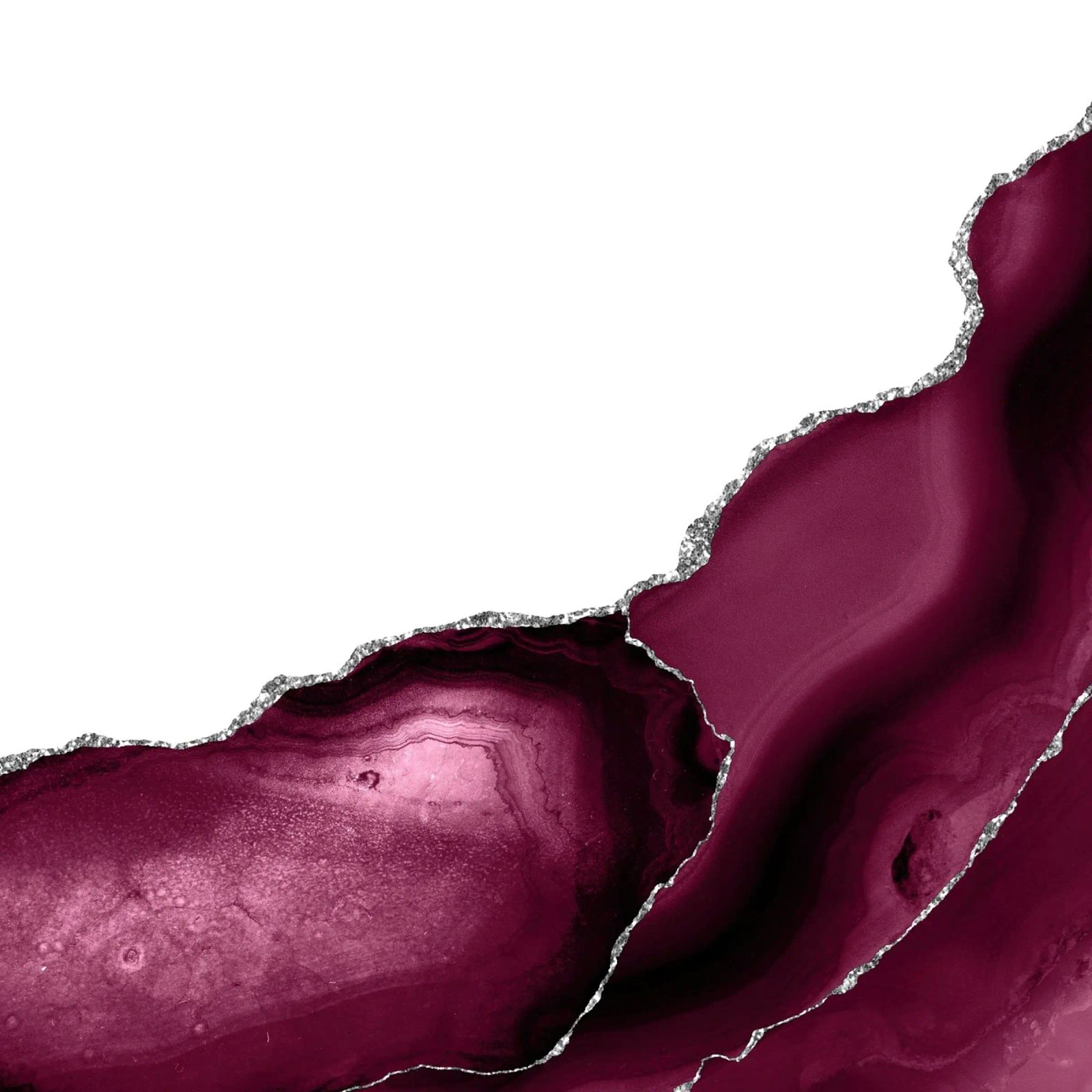 Agata bordeaux e argento Texture 12 poster da Gemstone Textures